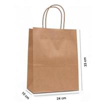 Sacola Lelu 24x10x33cm Grande c/10 und Kraft