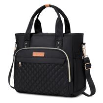 Sacola LMGO Medium para mulheres com vários bolsos preta