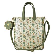 Sacola Loungefly Disney Tinker Bell, trevo de 4 folhas com bolsa de moedas Sacola Loungefly Disney Tinker Bell, trevo de 4 folhas com bolsa de moedas