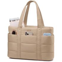 Sacola LOVEVOOK Puffer para mulheres, laptop leve de 17,3 polegadas