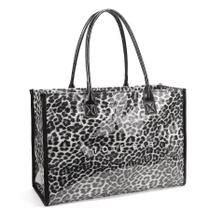 Sacola Lushandy PVC para mulheres grande transparente com papel Kraft Sacola Lushandy PVC para mulheres grande transparente com papel Kraft