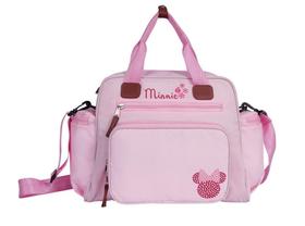 Sacola Maternidade Premium Decorada Minnie Rosa com Trocador Babygo