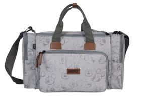 Sacola Maternidade Premium Mickey Cinza com Trocador Babygo