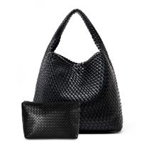 Sacola MELOLILA de couro trançado grande para mulheres com bolsa