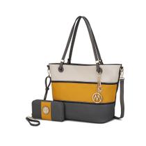 Sacola MKF Collection Vallie Color-Block Vegan Leather