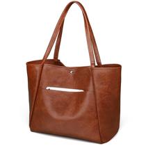 Sacola monrich Large para mulheres que trabalham 25 litros de material vegano marrom