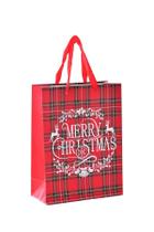 Sacola Natalina XMAS PRINTS Sortido 1PC 30 x 42 x 12cm