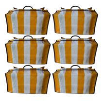 Sacola Nylon Feira 33x45x21cm Medeiros Sortido (Pct c/6)