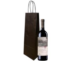 Sacola Papel Kraft Garrafa Vinho Cachaça - 10 Unidades - 36 A x 12 L x 8,5 lateral