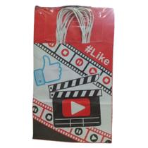 Sacola Papel Kraft Like Tamanho 18cm X 09cm X 24cm 10 Un Sacola Papel Kraft Like Tamanho 18cm X 09cm X 24cm 10 Un