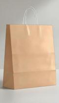 Sacola Papel Kraft Média 23x10x28 Cm - 50 Unid Sacola Papel Kraft Média 23x10x28 Cm - 50 Unid