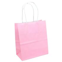 Sacola Papel Kraft Rosa Bebê Tamanho 18cm X 09cm X 24cm 10un Sacola Papel Kraft Rosa Bebê Tamanho 18cm X 09cm X 24cm 10un