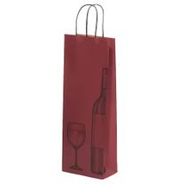 Sacola Papel Para Garrafa Bordon 13.5cm X 08cm X 39cm 10un Sacola Papel Para Garrafa Bordon 13.5cm X 08cm X 39cm 10un