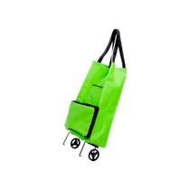 Sacola para Compras Dobrável Carrinho com Rodas Shopbag Globalmix GT083