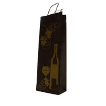 Sacola para Garrafa de Vinho - Preto Vino - Ref. 4860 - 10 unidades - Rizzo