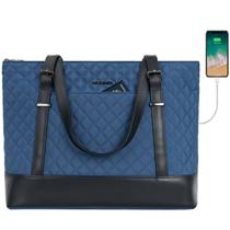 Sacola para laptop KROSER com porta USB de 15,6 polegadas à prova d'água Haze Blue