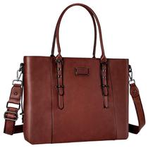 Sacola para laptop MOSISO PU Leather 17-17.3" marrom impermeável Sacola para laptop MOSISO PU Leather 17-17.3" marrom impermeável