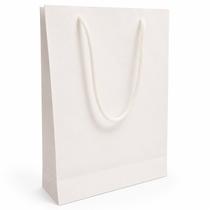 Sacola para Presente de Papel Branco Festa das Cores Colorida 25x17x5,5cm