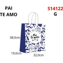Sacola para Presente Decorada Pai TE AMO G 32X38X19CM PCT.C/10 Sacola para Presente Decorada Pai TE AMO G 32X38X19CM PCT.C/10
