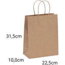 Sacola para Presente KRAFT G 31,5X23,5X10CM - Pacote com 10