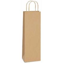 Sacola para Presente KRAFT Garrafa 35X13X8CM - Pacote com 10 Unidades