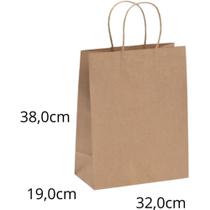 Sacola para Presente KRAFT GG 38X32X20CM Pacote com 10 Unidades