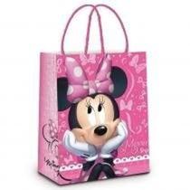 Sacola para Presente Minnie M 26x19,5x9,5 cm Cromus Papel Kraft