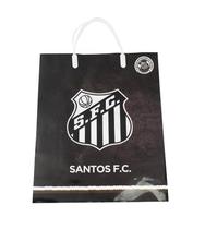 Sacola Para Presentes Preta Santos 33x27cm Oficial Sacola Para Presentes Preta Santos 33x27cm Oficial