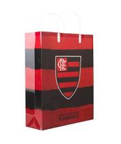 Sacola Para Presentes Vermelha Flamengo 33x27cm Oficial - Minas de Presentes