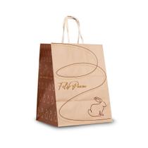 Sacola Páscoa Coelho Dourado 13,5x8x16cm Kit 100 Un Embalagem Para Ovo Chocolate Lembrancinha Presente Sacola Páscoa Coelho Dourado 13,5x8x16cm Kit 100 Un Embalagem Para Ovo Chocolate Lembrancinha Presente