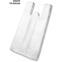 Sacola Plástica 25X35CM com 1000 Unidades - 15 Micras