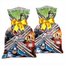 SACOLA PLASTICA AVENGERS ANIMATED 12 un. REGINA FESTA