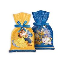 Sacola Plastica Bela E A Fera C/12 Regina