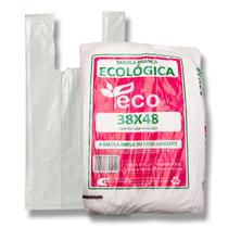 Sacola Plastica Branca 38x48 Para Mercado E Loja C/1.000 Und