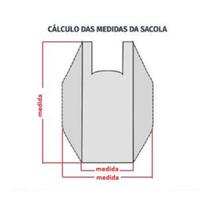 Sacola Plástica Branca 40x50 pacote com 500 unidades RESISTENTE