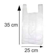 Sacola Plástica Branca Fina Biodegradável Libreplast - 25x35cm