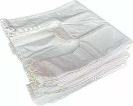 Sacola plástica branca virgem top 40x50 resistente