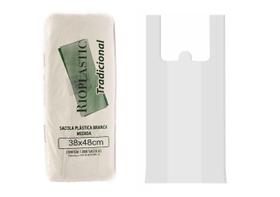 Sacola Plástica M. Branca 38X48Cm Rioplastic C/3000 (3 Pct)