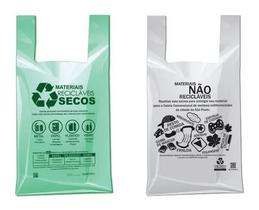 Sacola Plástica Padrão Prefeitura Verde 48x55cm Altaplast com 500 unidades