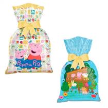 Sacola Plastica Peppa Pig C/8 Regina Sacola Plastica Peppa Pig C/8 Regina