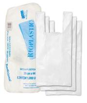 Sacola Plástica Pequena Branca 30X45Cm - Rioplastic C/1000