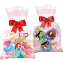 Sacola Plastica Princesas- Pacote com 12 unidades