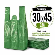 Sacola plastica reciclada 1 kg reforçada resistente forte tamanho:30x45 verde Sacola plastica reciclada 1 kg reforçada resistente forte tamanho:30x45 verde