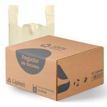 SACOLA PLÁSTICA REEXTRUSADA CREME 38x48cm LINHA BRASIL 3KG - CX