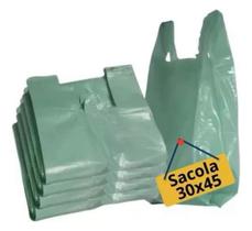 Sacola Plástica Reforçada 30x45 C/ 8 Kg - Recíclada Resisten - PLASTJAL