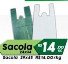 Sacola plástica simples casa do Lancheiro