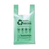 Sacola Plástica Verde OxiBiodegradável 48 x 53cm com 500un CP Roll