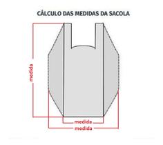 Sacola Plástica Virgem 38x48 Espessura Fina com 1.000 unidades