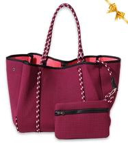 Sacola POPUPS grande de neoprene para mulheres verde pastel