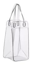 Sacola Pvc Para 1 Garrafa Bolsa De Gelo Transparente Ice Bag